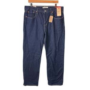 NWT Levi's Dark Wash Jeans Size 32 Low Pro Straight Leg Casual Cotton Classic